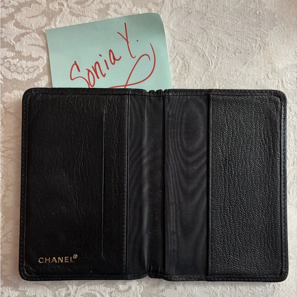 Authentic Vintage Black Chanel Bifold Cardholder Wallet - Picture 2 of 12